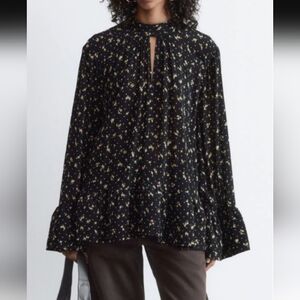 &Other Stories Frilled Stand Collar Blouse